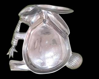 Bunny Serving Tray - Large Aluminum Tray - 14” W X 14” T X 1.75” D
