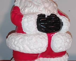 vintage Atlantic Mold co. 1972 ceramic winking Santa Claus 14.5 "