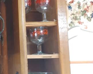 Vintage pepsi cola mountain dew & coca cola glasses