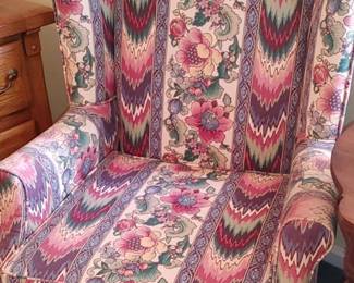 , beautiful queen anne armchair new upholstery