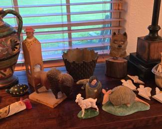 Pottery Vase from New Mexico  - Wooden Figurines 