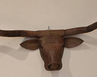 Hand Carved Longhorn 