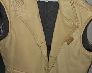 Leather vest 