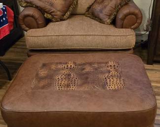 Chair and Ottoman that matches Couch - Brand New 