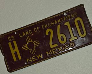 1955 New Mexico License Plate