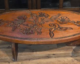 Hand Carved Coffee Table
