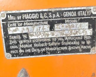 Scooter ID Plaque