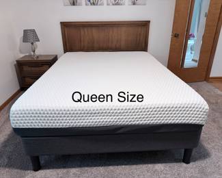 Queen size mattress, and platform