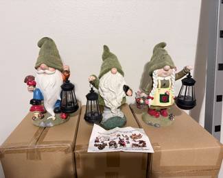 Solar Garden gnomes original box