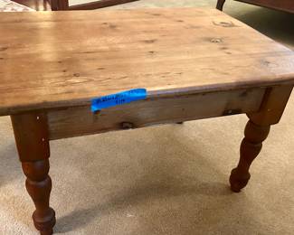 Pine coffee table 32” x 26” x 18.5h $115
