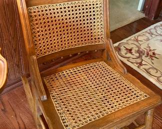 Vintage Cane seat & back Rocking Chair $75