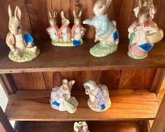Beatrix Pottery figurines. 