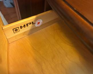 HPL solid wood, made in Canada night stand 27”w x 17”d x 29.5h $115