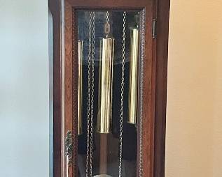 Grandmother Sun/moon chime clock 18”w x 10” d x 74”h $300