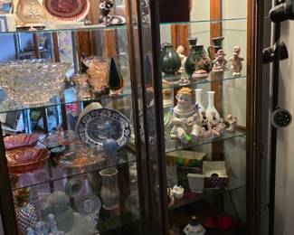 Upright showcase with light $85 each