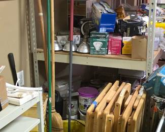 hardware, tools, bulbs