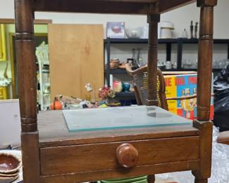 antique basin table