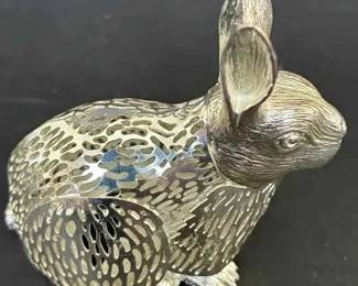 BE262VChristofle Limiter DArgent Silver Platted Rabbit