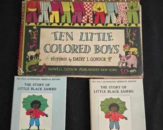 BE203Ten Little Colored Boys and the Little Black Sambo Books