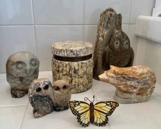 BE130Stone Animal Figurines