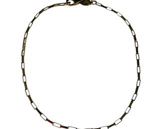 14kt Yellow Gold Elongated Box Chain Bracelet