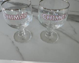Chimay beer glasses; $20/pr