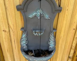 Water feature: plastic, 36" tall; $50