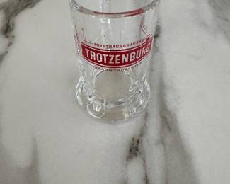 Trotzenburg shot glass; $5