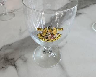 Grimbergen beer glass; $10