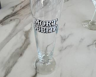 Mort Subite beer glasses; set of 2; $15/pr.