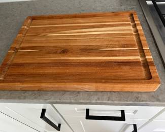 Wooden cutting board 20" x 15" x 1.5" thick; $20