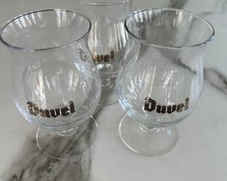 Duvel beer glasses; set of 3; $30