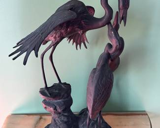 Heron sculpture 21" t x 13" w; price yet to be determined