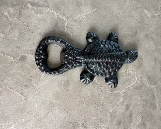 Turtle metal bottle opener; $15
