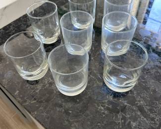 Set of 8 Libby rocks glasses ; $8