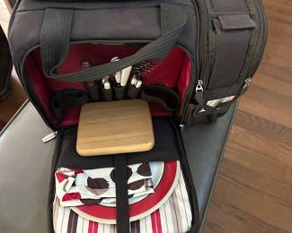 Soft-side picnic set by Picnic Time; $10