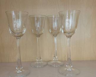 Set of 4 vintage cordial glasses; $10 set