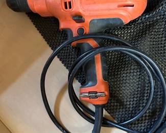 Black & Decker electric drill; $5