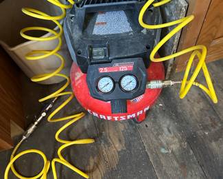 Craftsman air compressor; 125 psi, 2.5 gallon; $50