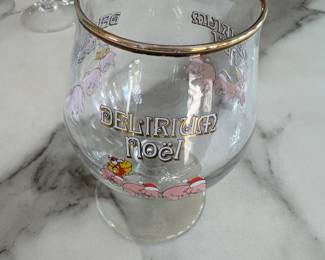 Delirium Noel beer glass; $9