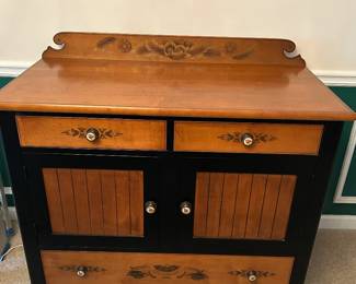 Vintage Hitchcock Furniture Sideboard Hutch Cabinet