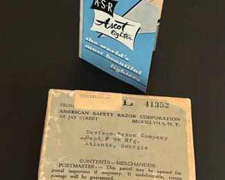 Vintage ASR Mother of Pearl "Ascot" Lighter