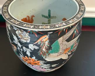 Porcelain Chinese Fish Bowl Jardiniere