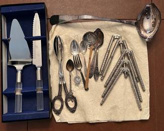Selection of Silver and Silverplate Flatware