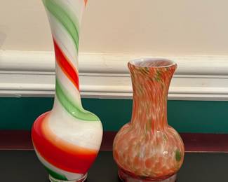 Hand Blown Art Glass Vases