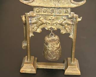 Vintage Brass Pagoda Temple Bell