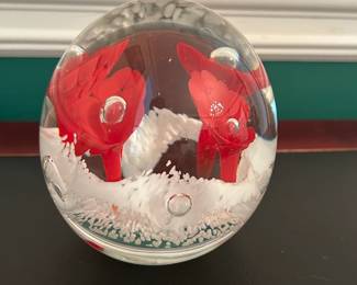 Stunning Art Glass Paperweight Collection