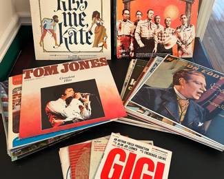 Vintage Vinyl 33 and 45 Records