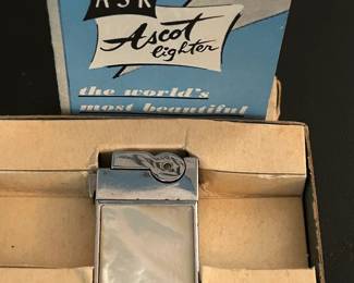Vintage ASR Mother of Pearl "Ascot" Lighter