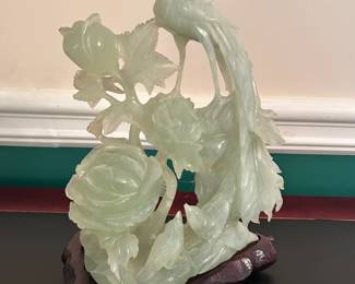 Gorgeous Jadeite Bird Carving Sculpture